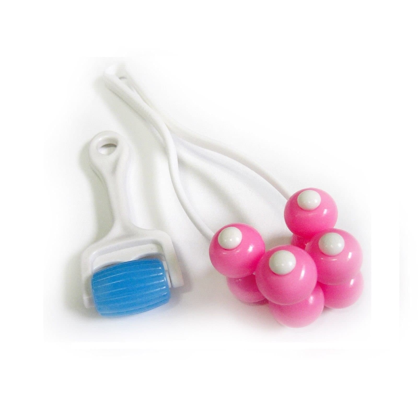 New 2In1 Face Roller Wrinkle Manager Full Body Massage Remove Cellulite Anti Age