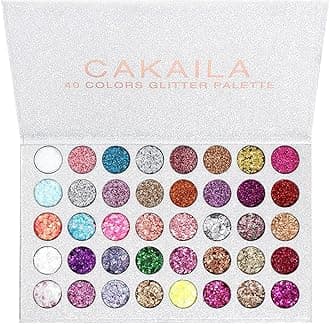 40 Colors Gel Glitter Sparkle Glue Eyeshadow Face Makeup Palette