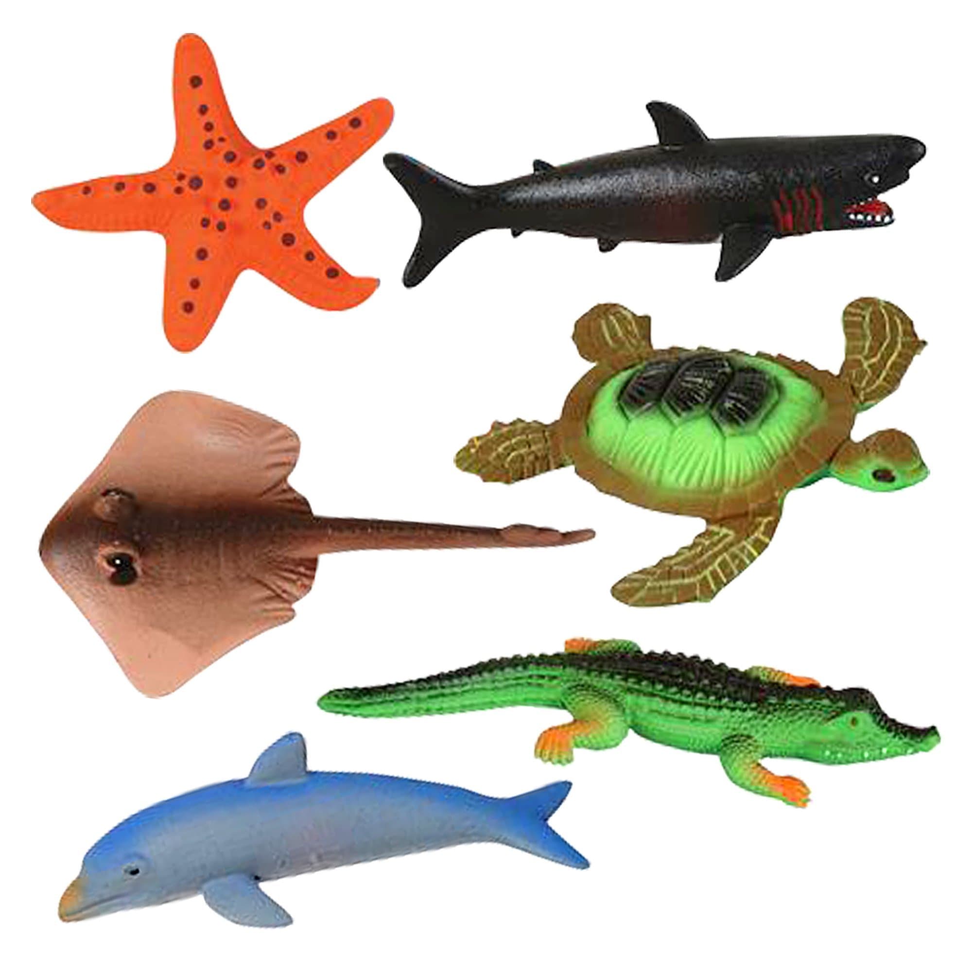 ArtCreativityGrowing Sea Animals 6 Different Water Expanding Sea Creatures| Grows 6X Larger | Amazing Sensory Jelly-Like Toy | Fun & Educational Gift for Boys & Girls.