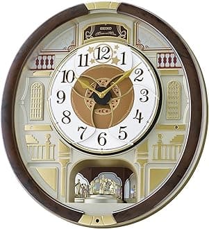 Melodies in Motion Musical Wall Clock, Concert Hall