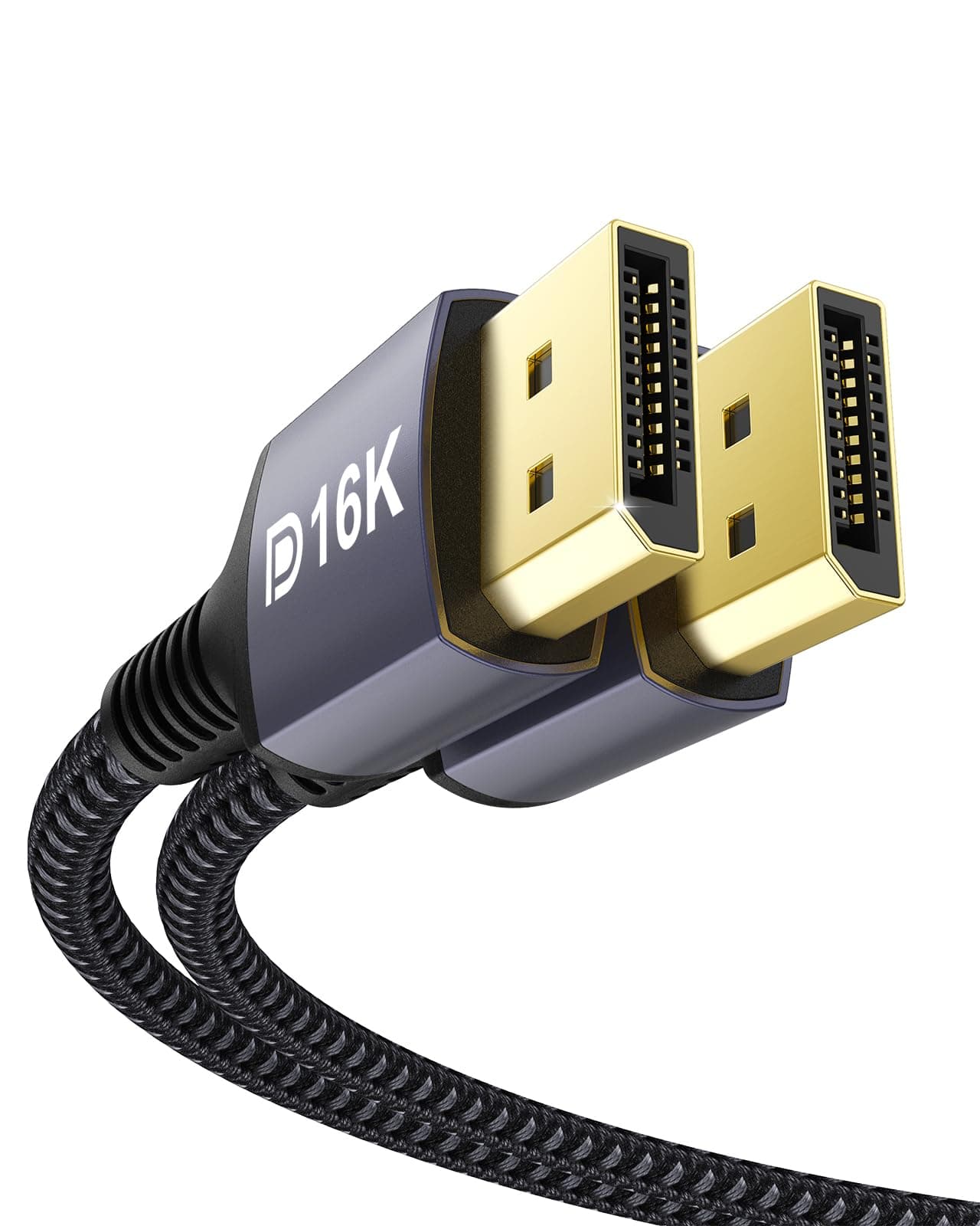 – Stouchi DisplayPort Cable 2.1 DP2.1 Cable [16K@60Hz, 10K@60Hz, 8K@120Hz, 4K@240Hz 165Hz 144Hz] Support 80Gbps HDR HDCP 2.2 DSC 1.2a FreeSync G-Sync Display Port 2.1 Cord for Gaming Monitor-2M/6.6Ft