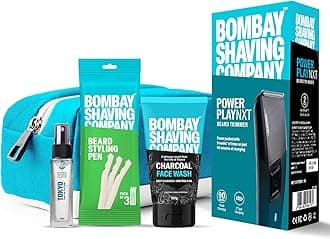 Bombay Shaving Company Beard Trimmer Kit For Men | Power Play Nxt Beard Trimmer | Charcoal Face Wash | Beard Styling Pen | Tokyo Perfume | Travel Pouch | Beard Trimming Starter Kit | Beard Trimming Kit For All Skin Types | Travel Kit For Men