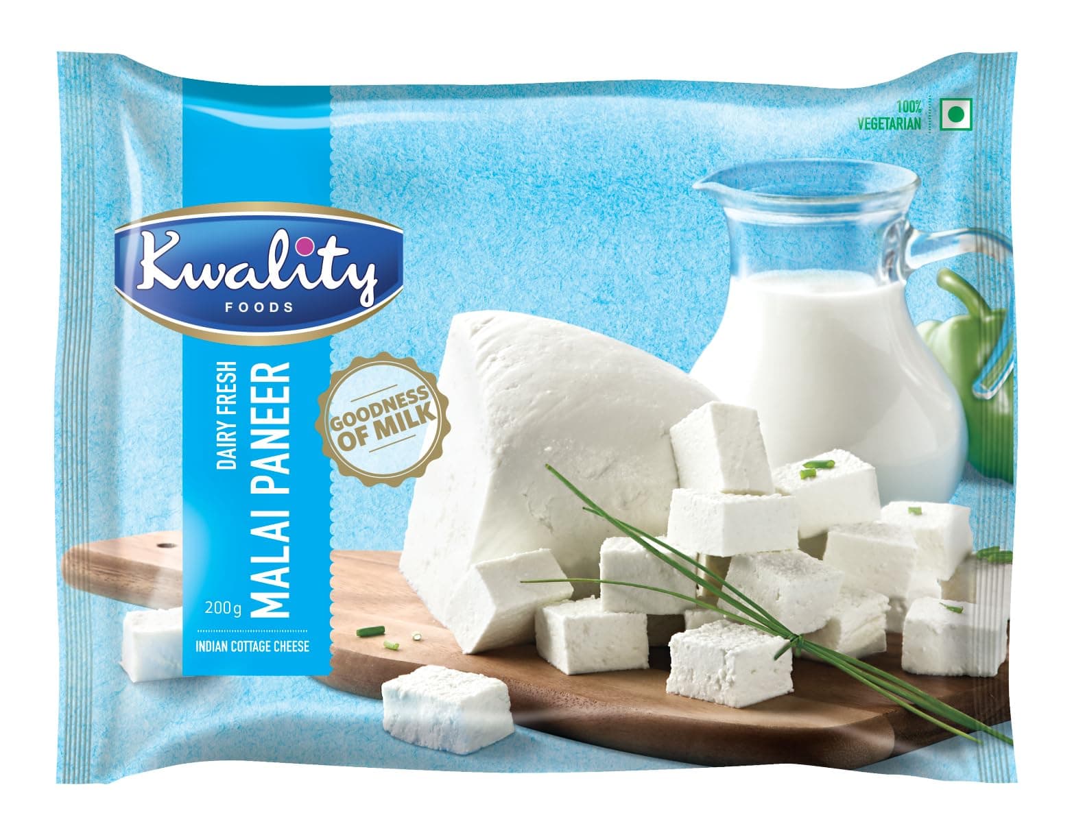 Kwality Frozen Paneer Cubes 200 gm