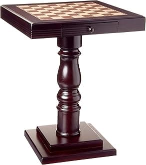 Frenchi Home Furnishing Chess Table with Two Working Drawers