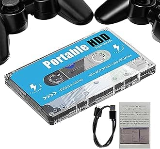Retro Disk Game Console, Plug and Play Video Game System, 70 Classic Emulators, 60000+ Games, 4K Output, Entertainment Console for Game Stick for Family Fun