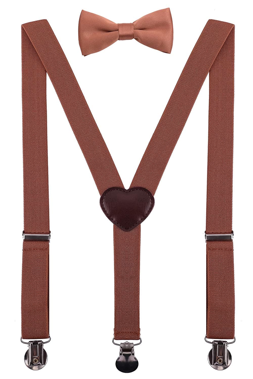 Men's Boys' Suspenders and Bow Tie Set Adjustable