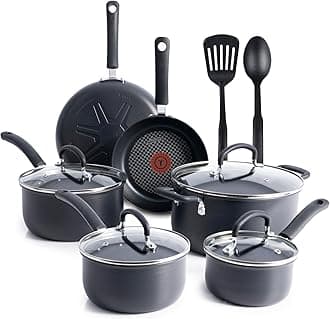 T-fal Ultimate Hard Anodized Nonstick 12pc Set, Gray