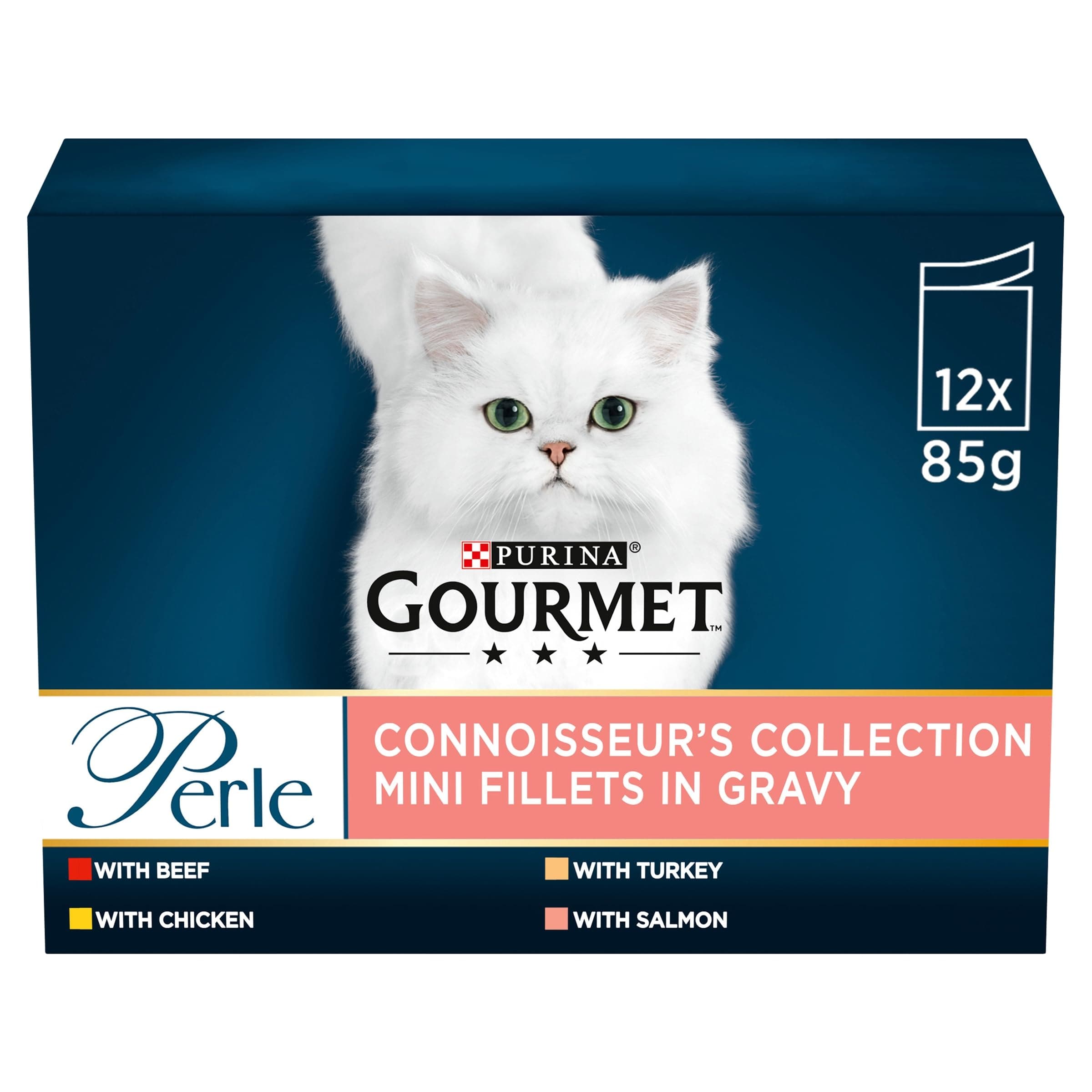 Perle Connoisseurs Cat Food Mixed 12 x 85g