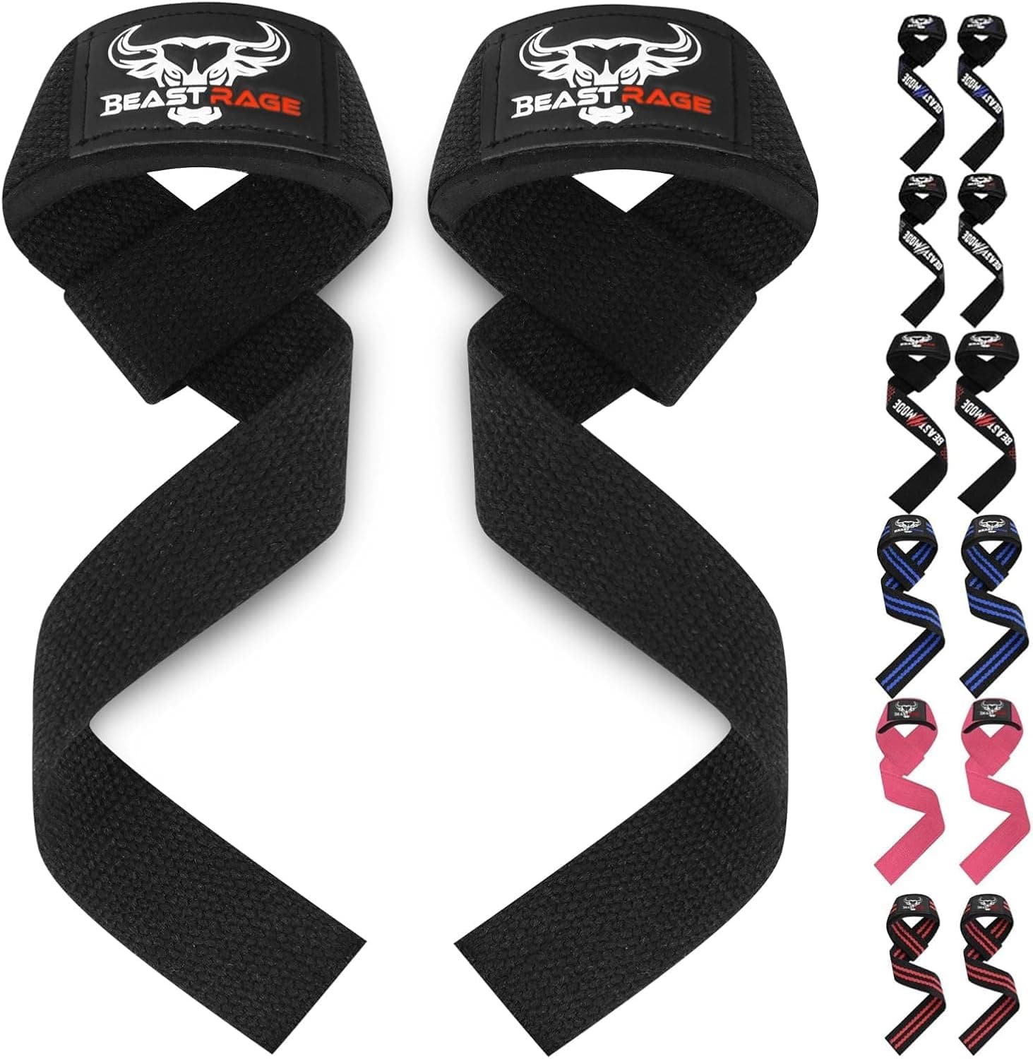 Lifting Wrist Straps for Weightlifting, Straps Gym Grip Power Workouts Lifting Straps Padded Cotton Men Women Wrap Lift, Deadlift Bodybuilding Weight Lifting Exercise Straps