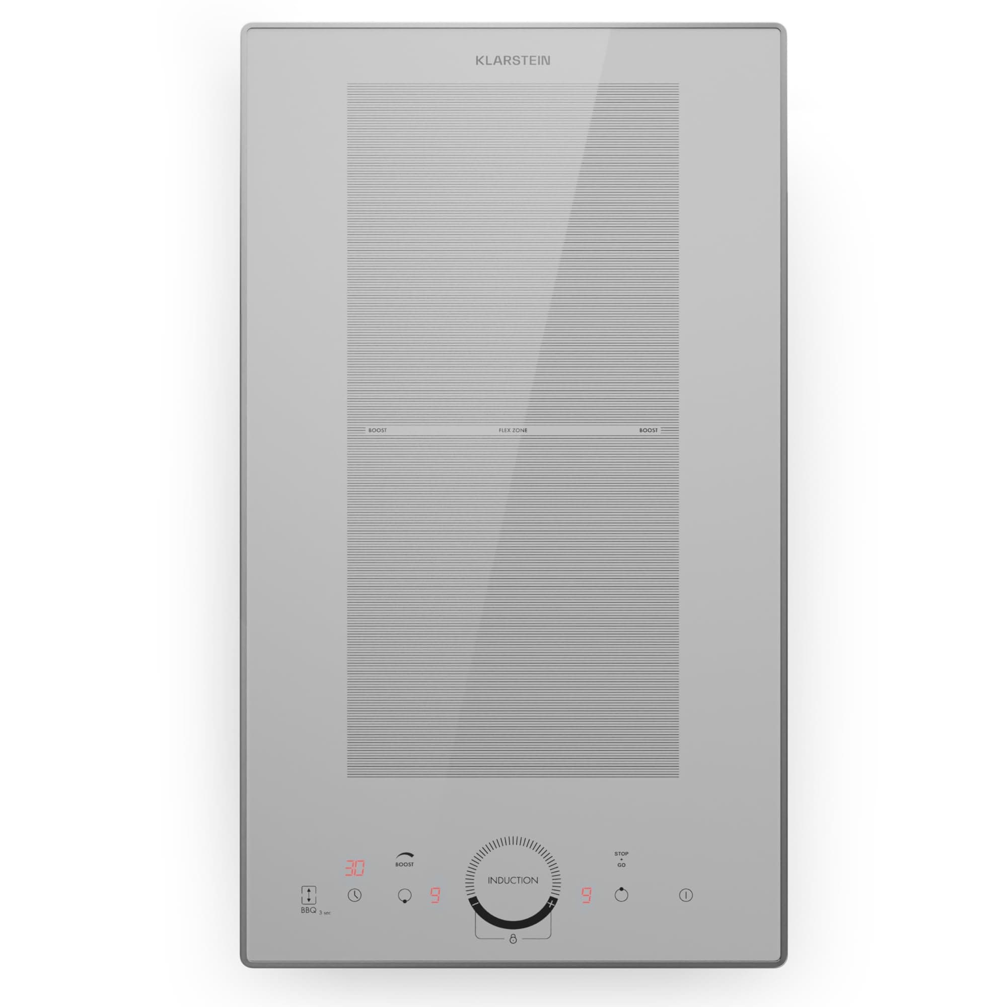 Klarstein Induction Hob, 3500W Electric Hobs Induction Cooker, 2 Ring Electric Pan Hob, Built-In Table Top Cookers w/ 2 Hobs, Touch Control, Inductions Heater Cooktops, Hot Plates for Cooking