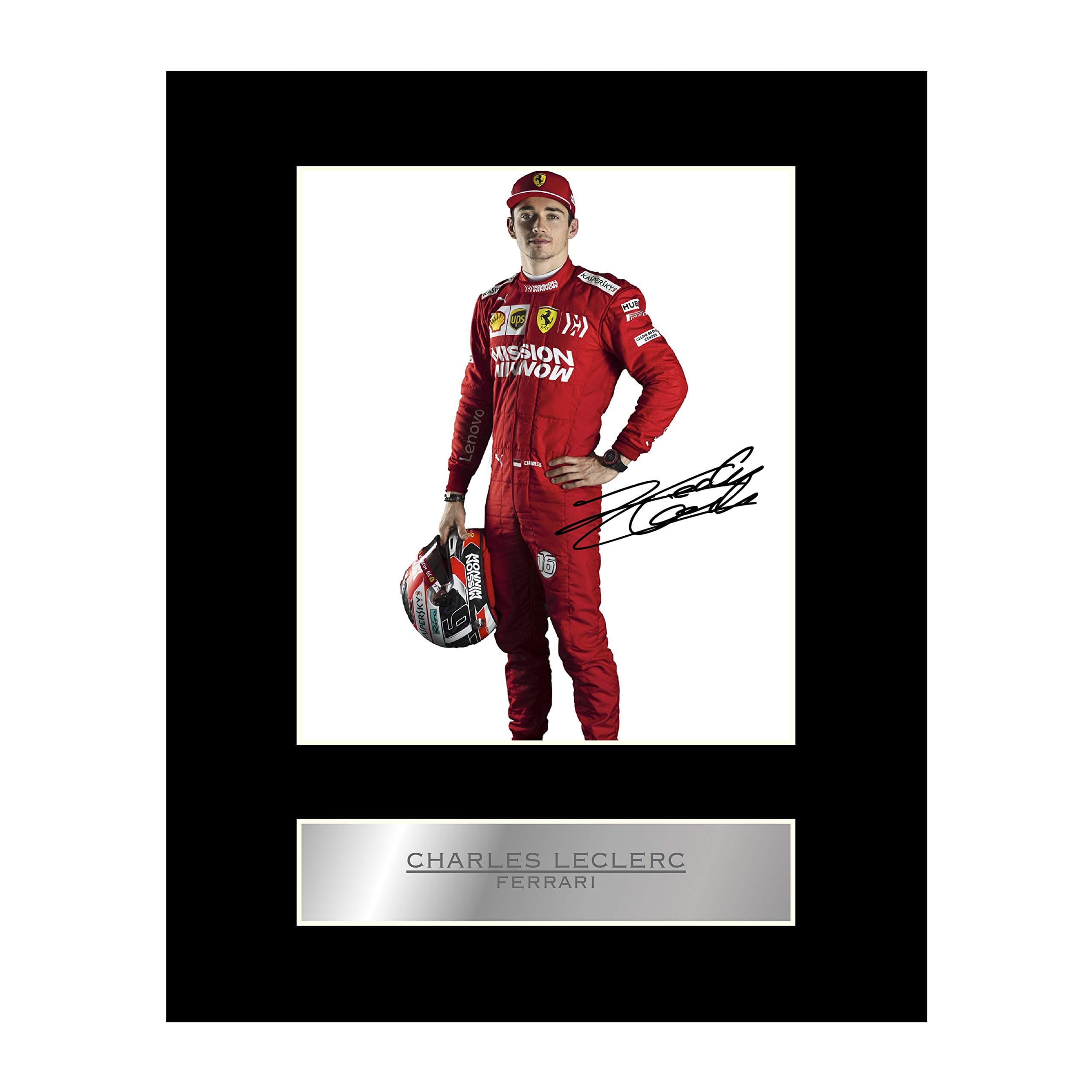 Charles Leclerc Signed Mounted Photo Display Formula One F1#6 Autographed Gift Picture Print