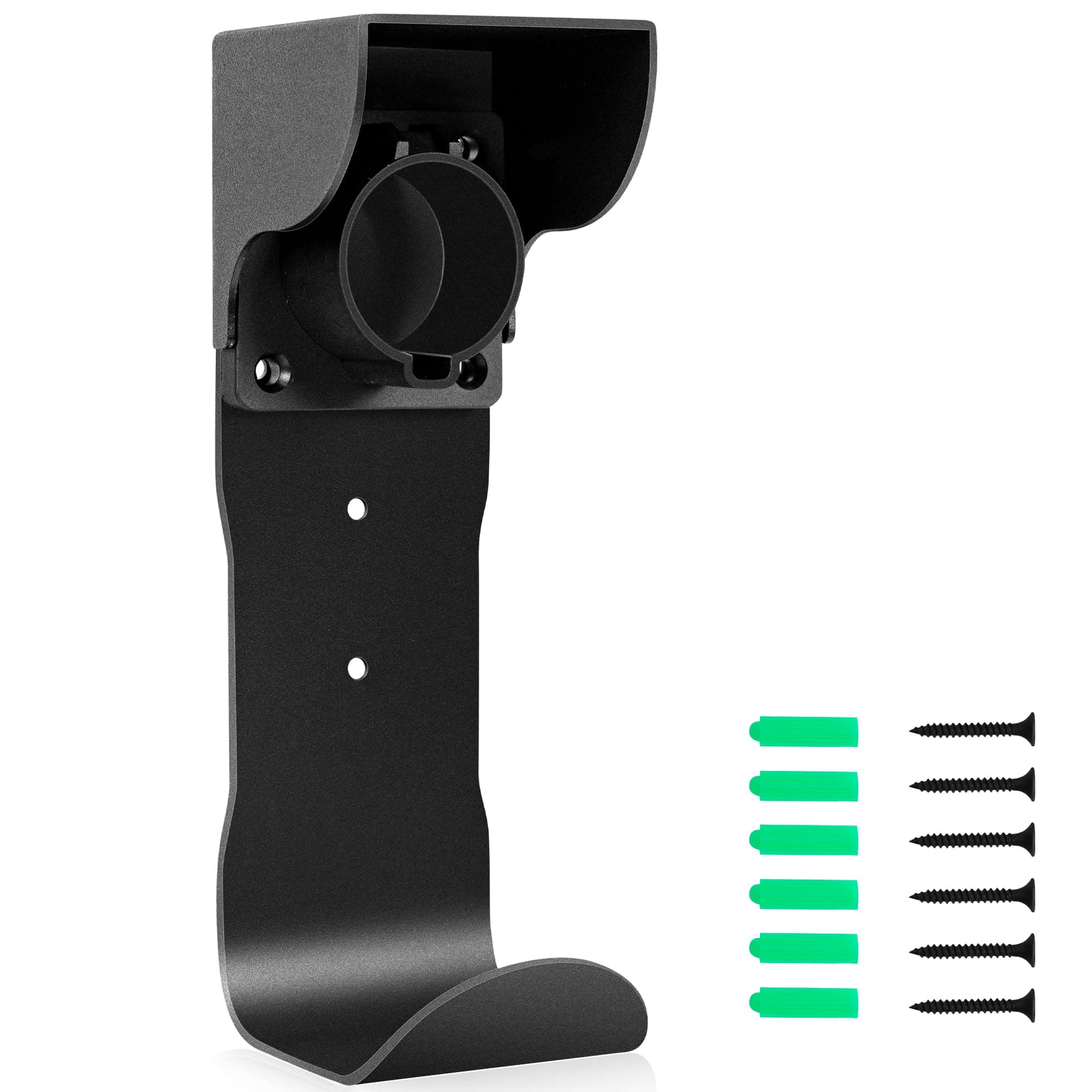 EV charger holder J-hook