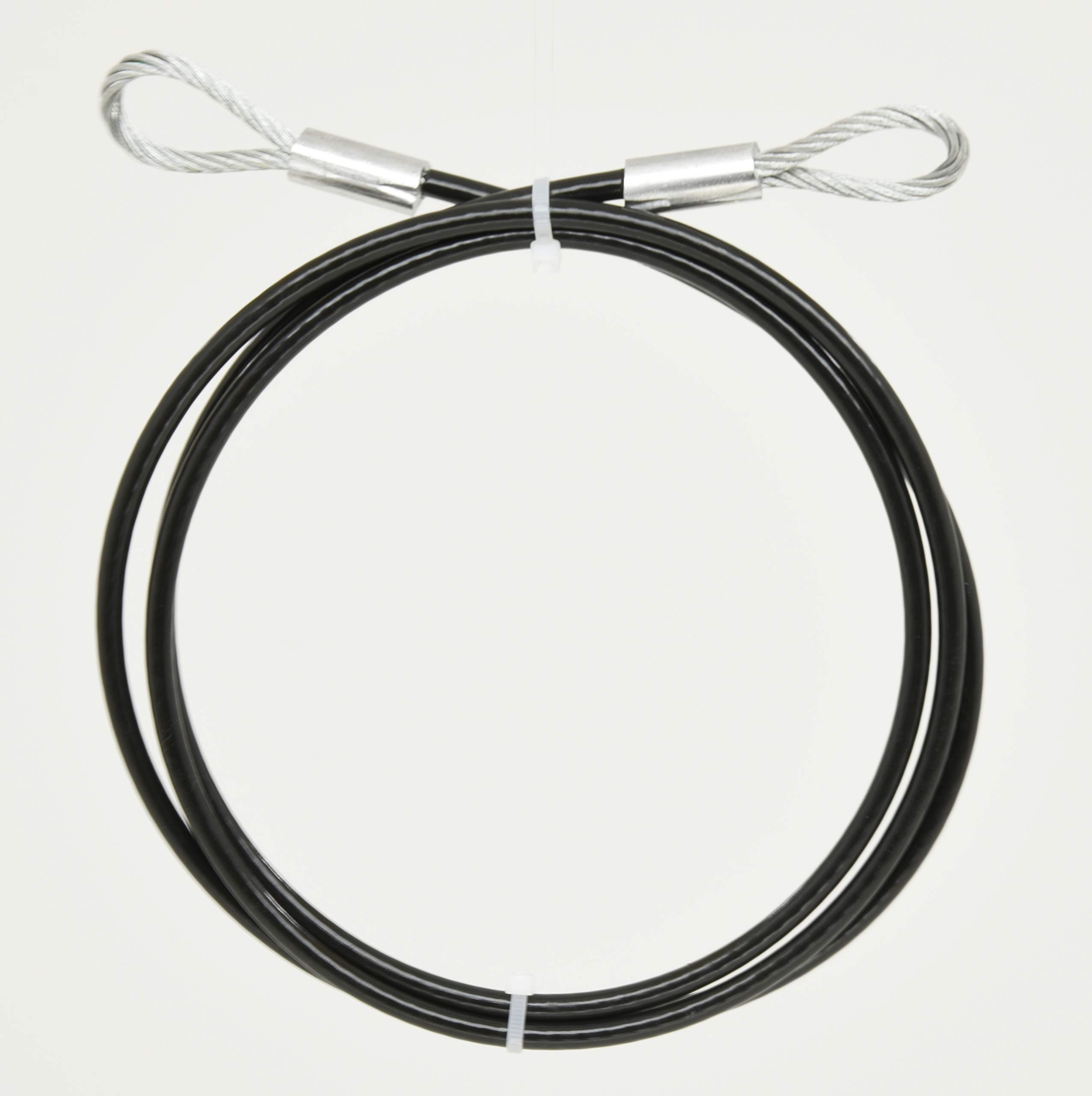 LAT Pulldown Machine Black Nylon Replacement Cable