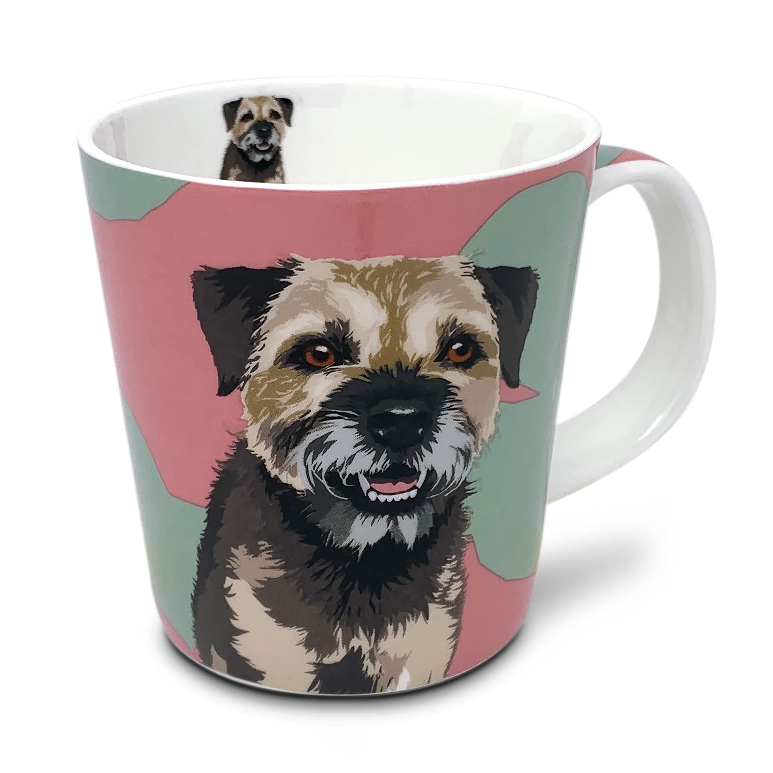 Leslie Gerry Border Terrier Mug in Gift Box Fine Bone China - Coffee Tea Cup