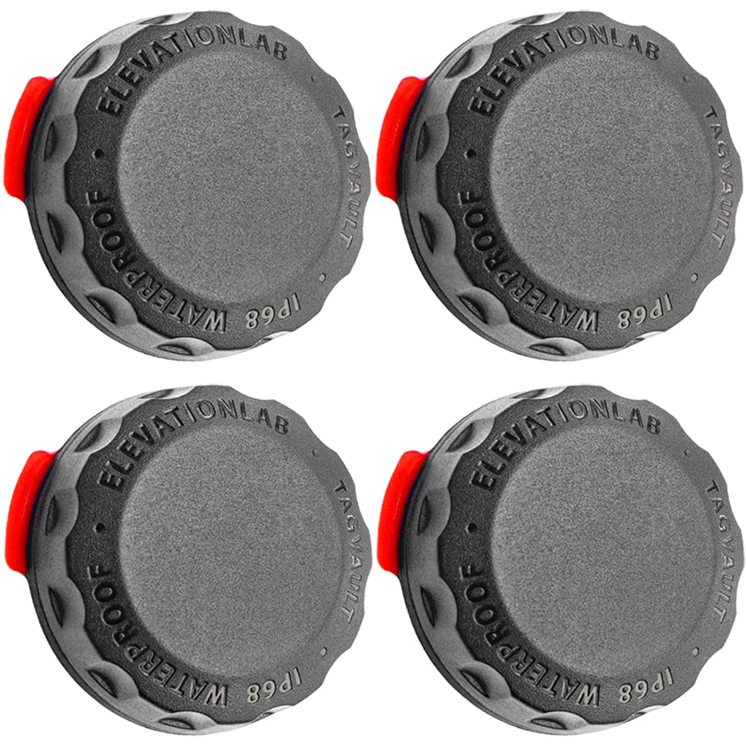 TagVault Surface - The First Waterproof AirTag Adhesive Mount | Ultra-Durable, Nondescript, Stick-On, Easy Screw-On Design, Patent Pending | (4-Pack)