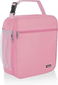 Lunch box Lunch bag for men women Insulated Lunchbox Lunch bags for Work Picnic Travel (Pink)