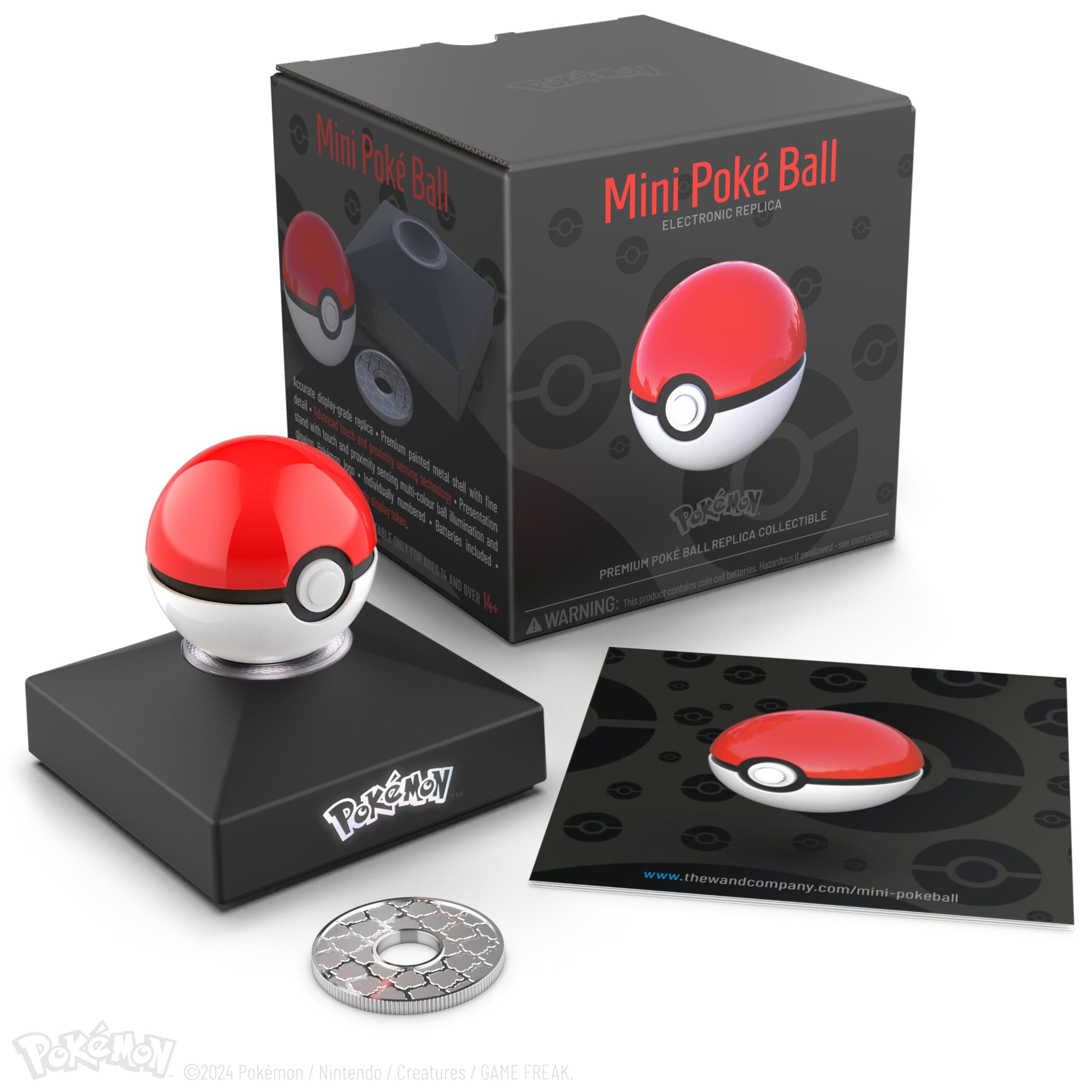 The Wand Company Pokémon Trainer Mini Poké Ball authentic replica (Mini Poké Ball)