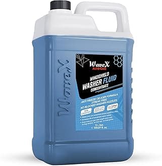 Wavex Windshield Washer Fluid for Car (5L) | Car Windshield Cleaner Concentrate | Lubricates Glass Cleaner Wiper, Prevents Scratches, Works well as a Glass Cleaner, Contains De-Icer Formulation