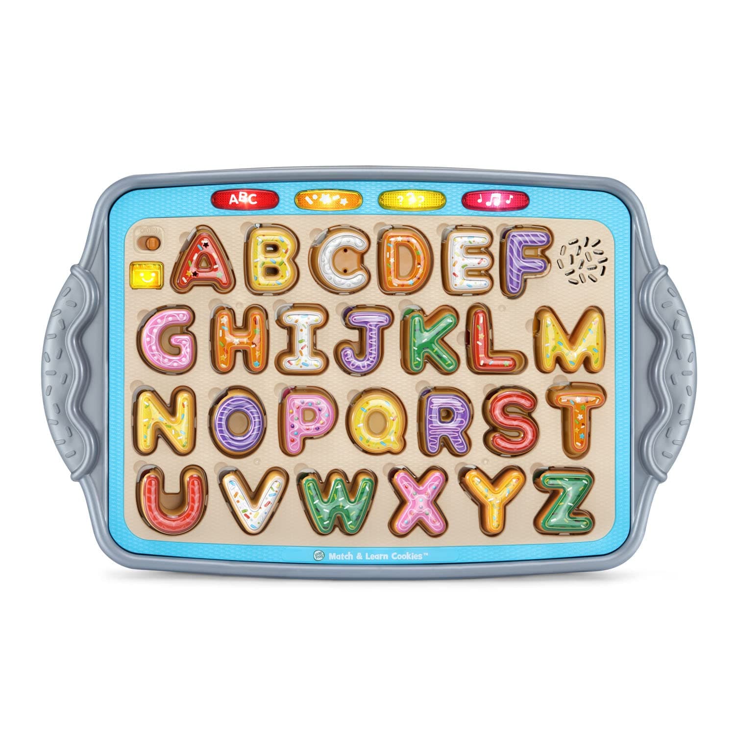 LeapFrog Match and Learn Cookies – Shape-matching cookie toy with fun sounds and phrases that teach colours, numbers, and vocabulary while encouraging motor skills and pretend play.