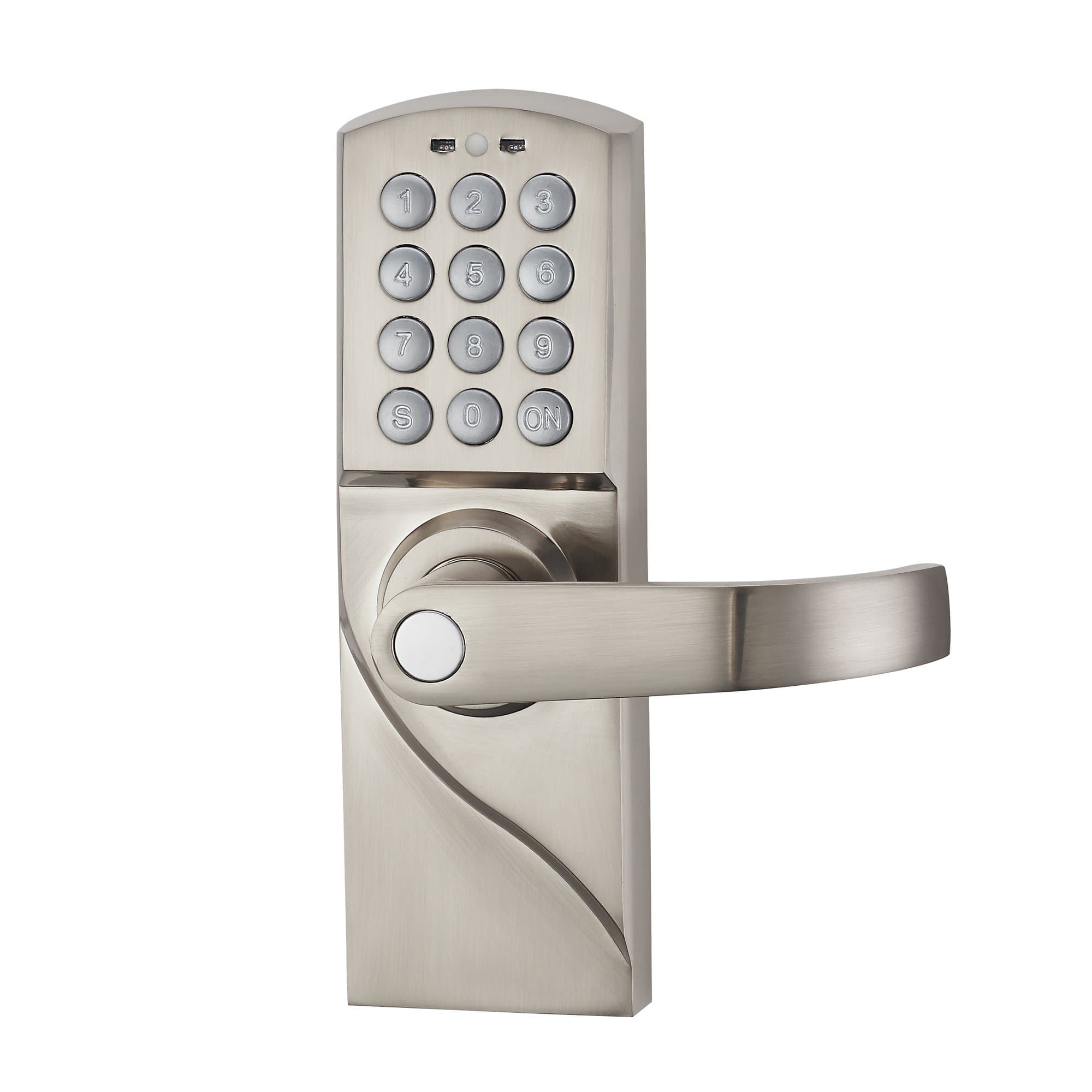 HAIFUAN Digital Keypad Door Lock with Backup Keys, Electronic Keyless Entry by Password Code,Card, Key, (RDJ-F, V2.0)