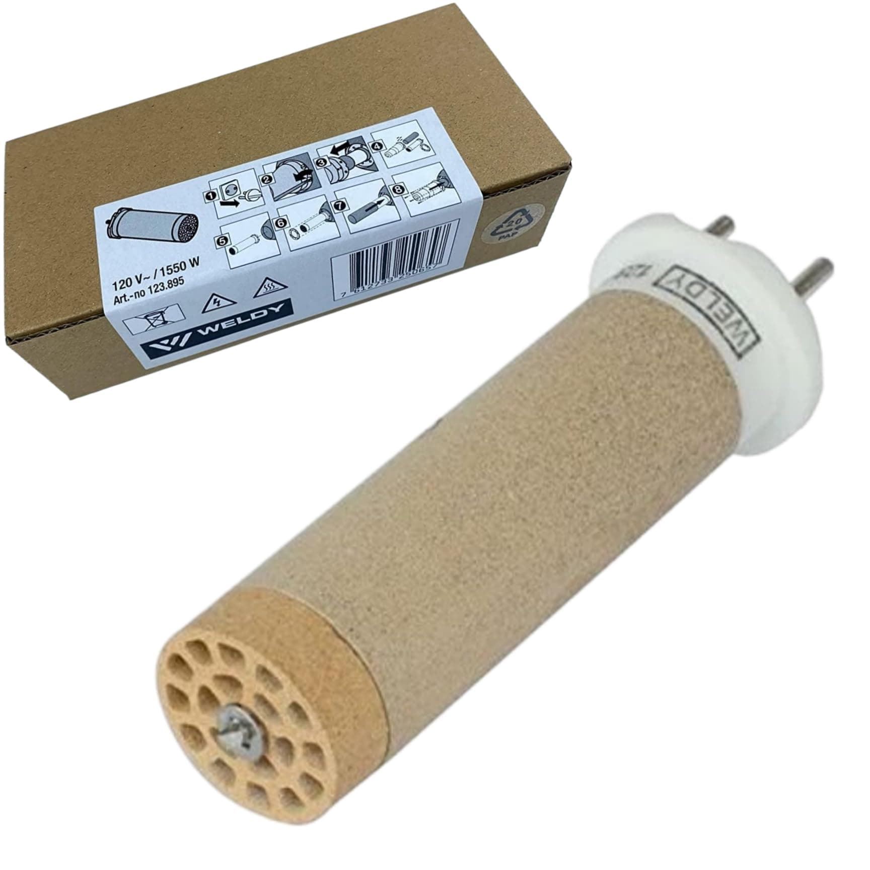 110V WELDY (123.895) Heating Element For HT1600 Hot Ar Gun Hot Blast Torch Overlap Air Welding Gun Welder Pistol Tool also suit for LEISTER TRIAC ST and AT