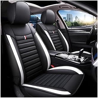 Car Seat Cover Sets for Toyot𝘢 Prius Hatchback(2008-Present),Stylish full-surround leather seat cover,make your car seat look again,easy to install and remove,easy to clean