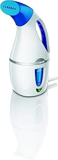 Conair Complete Steam Hand Held Fabric Steamer; Great for Travel and Touch Ups ~ Perfect for Small Spaces; White / Blue