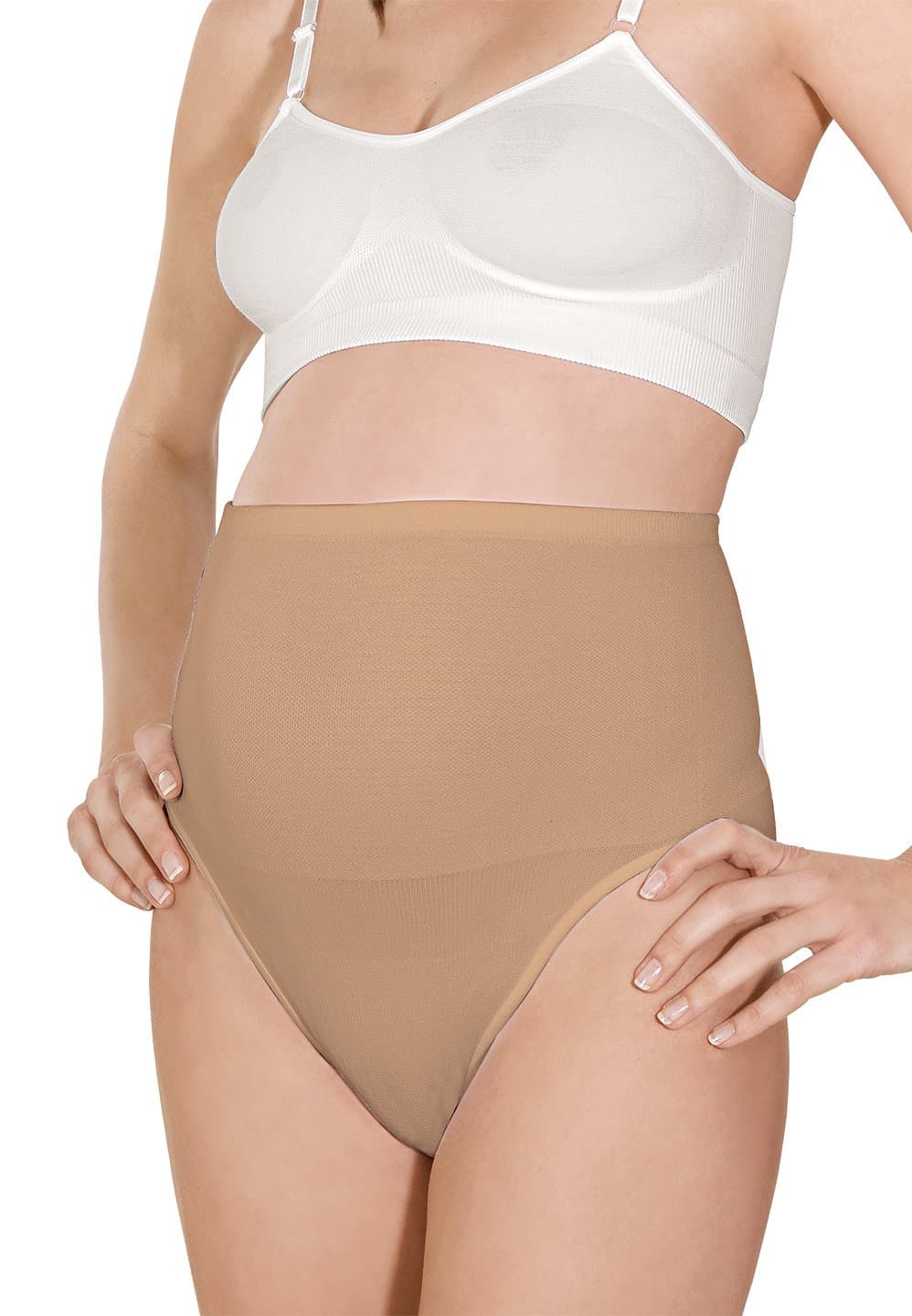 Relax Maternity 5200 Slim Post Birth Support Briefs-Beige (XLarge)