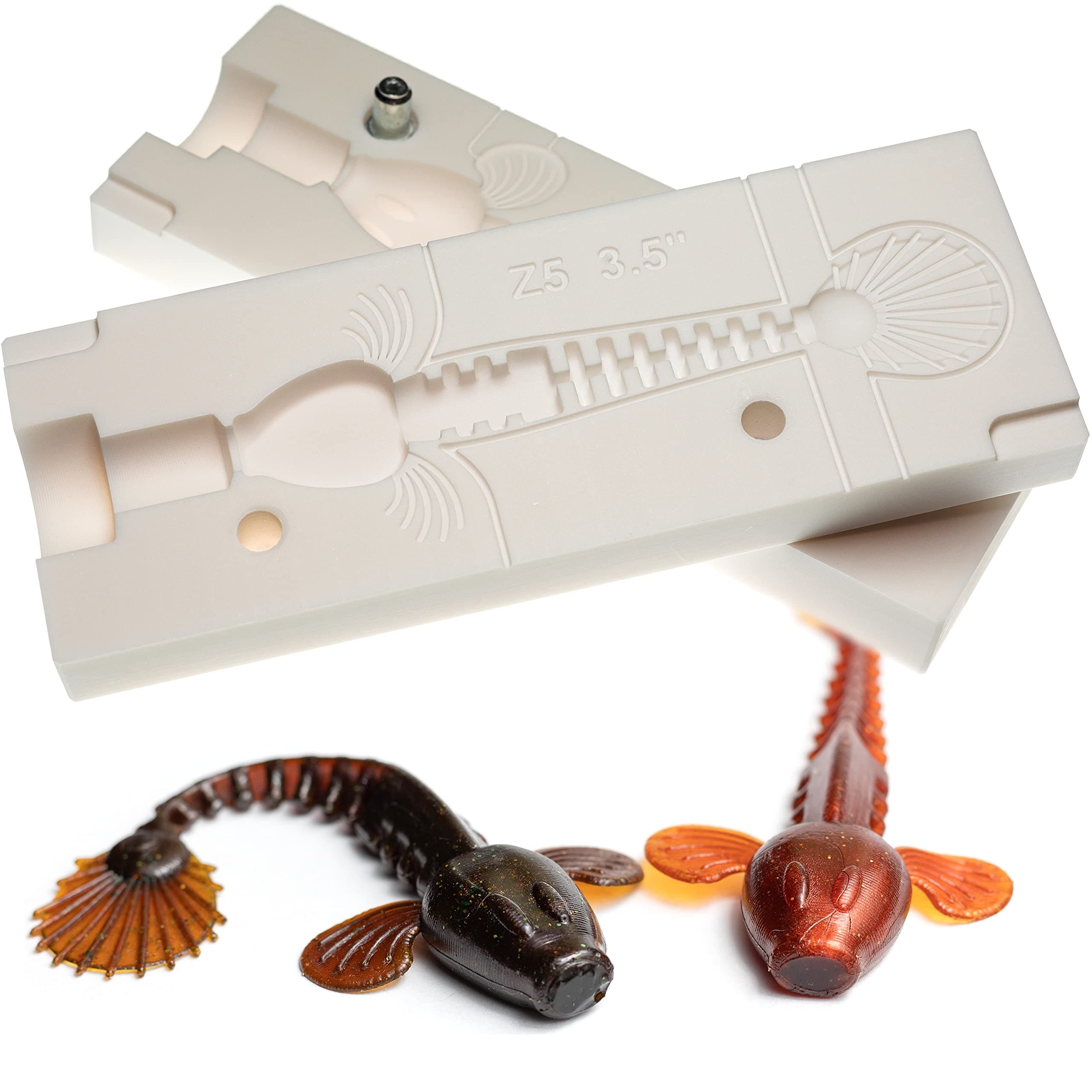 Authentic Handmade Goby Sea Shad Bait Form 3.5" Soft Plastic Lure