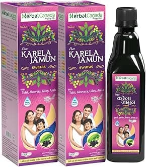 HARC Herbal Canada Karela Jamun Juice 1L pack of 3