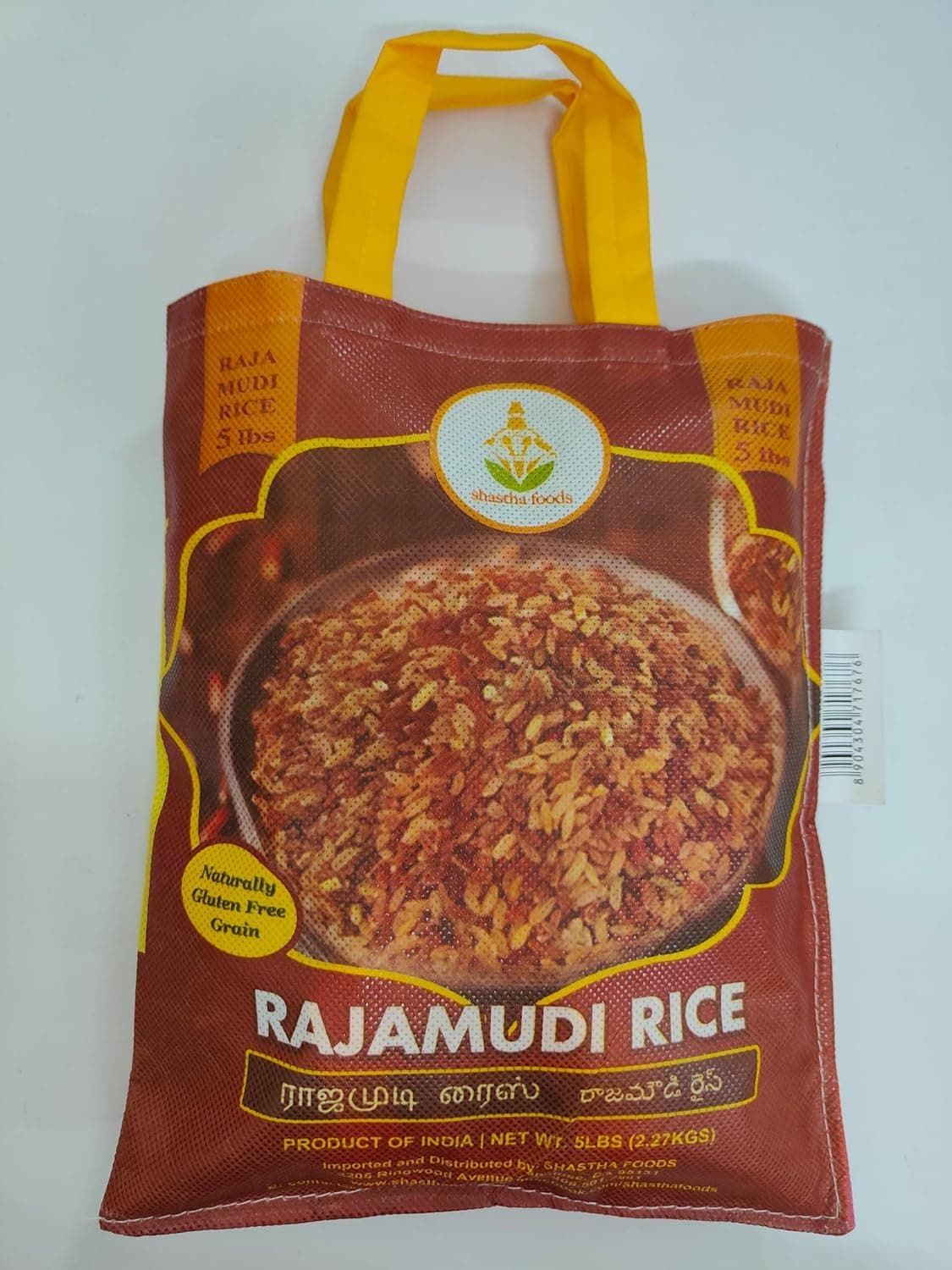 Shastha Rajamudi Rice 5 lbs (Pack of 1)