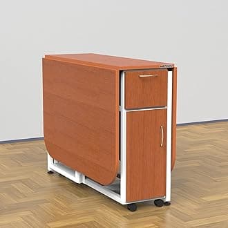 InnoFur Forito Folding Dining, Multipurpose Table for Home and Kitchen (Large (6 Seater), Cherry)