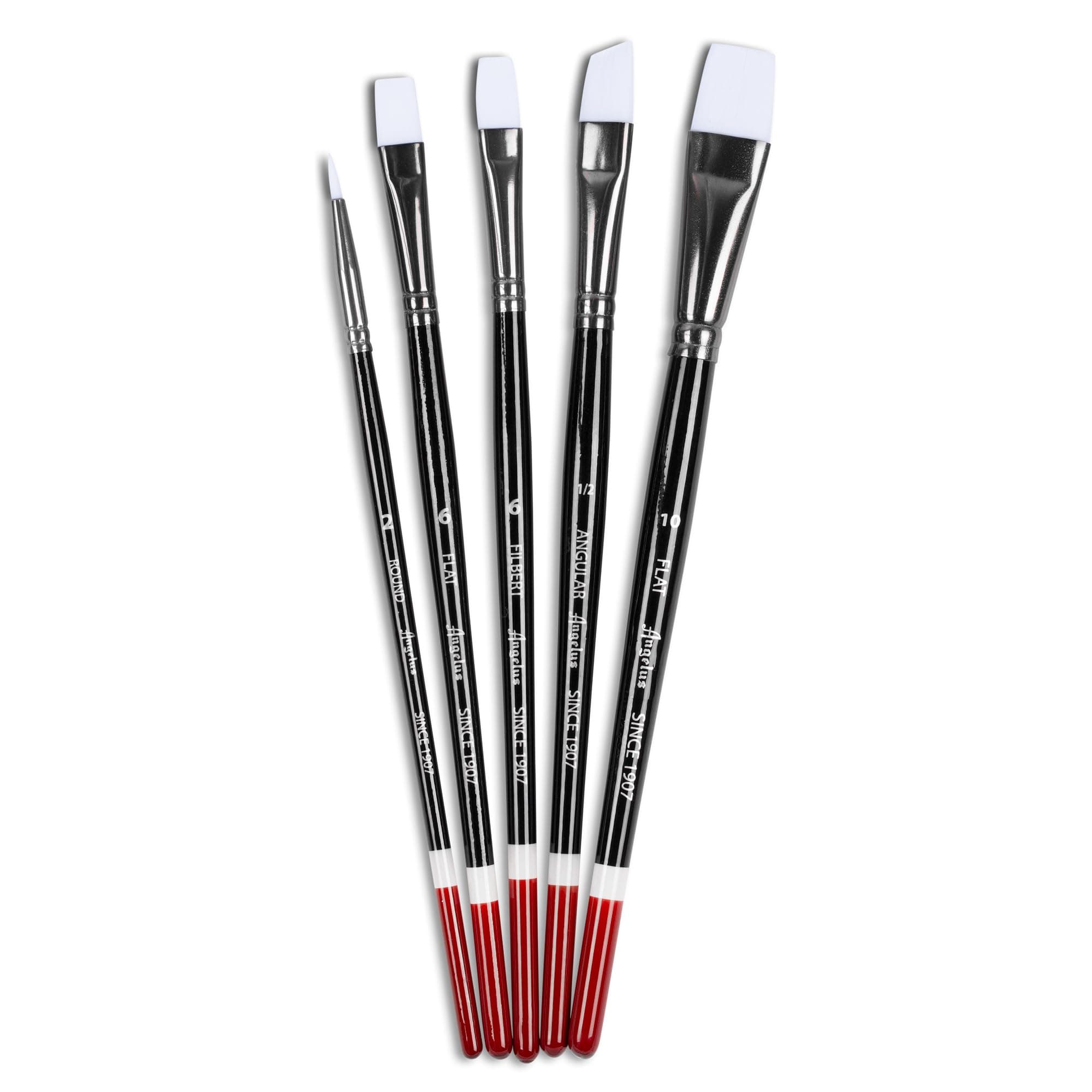 Paint Brush Set Round Flat Angular Artist Acrylic Paint Brush Set Shoe paint Brush set (5 pcs)