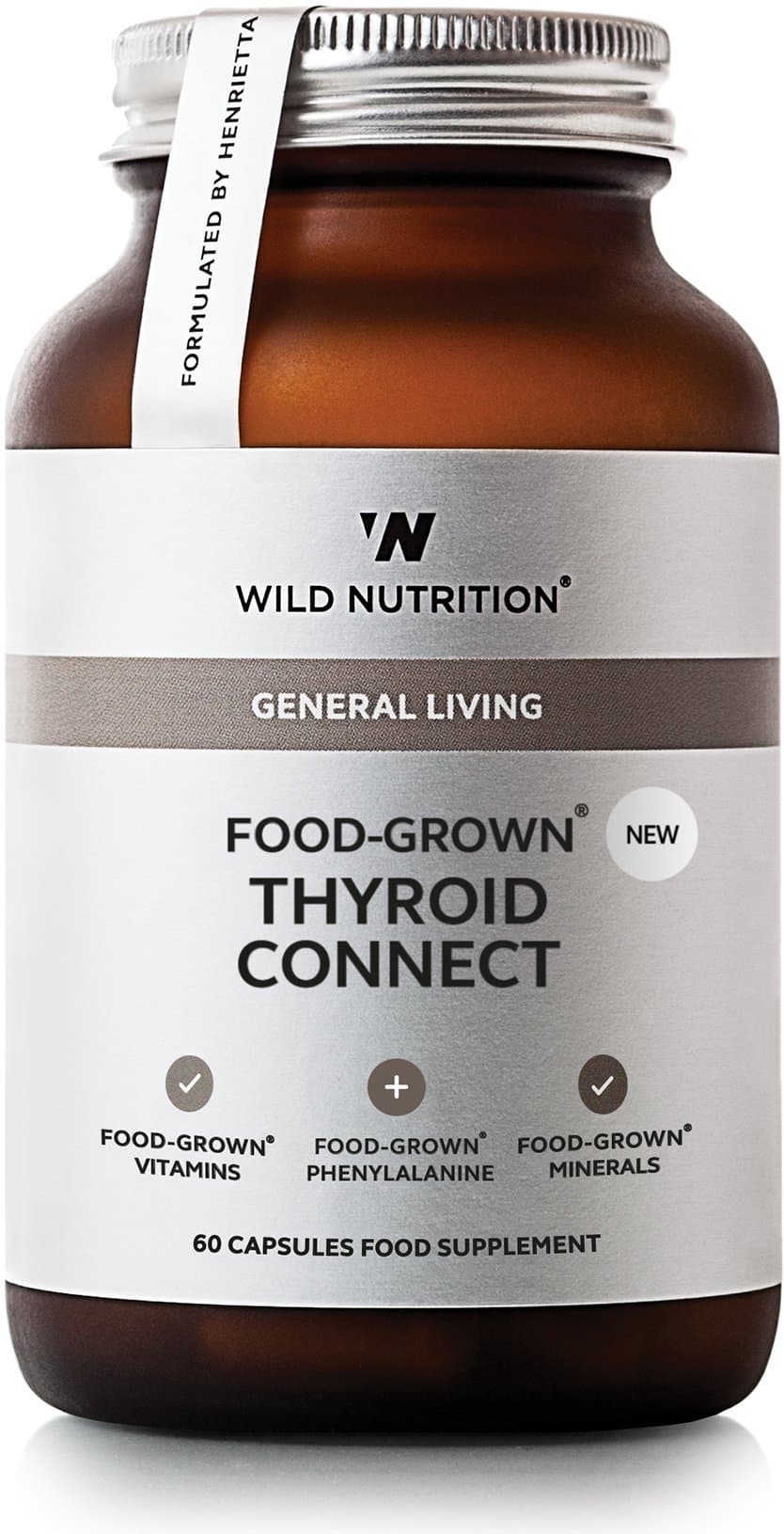 Wild Nutrition Food-Grown Thyroid Connect 60 Capsules