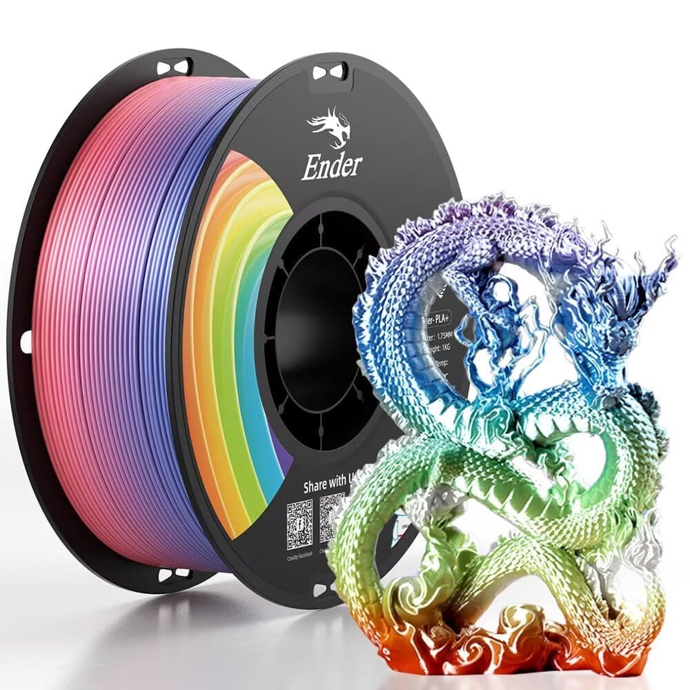 3D Printer Filament PLA PRO (PLA+) 1.75mm Colourful, Toughness Upgraded Dimensional Accuracy +/- 0.03mm, 1kg Spool(2.2lbs) Ender PLA Plus Filament for Most FDM 3D Printers