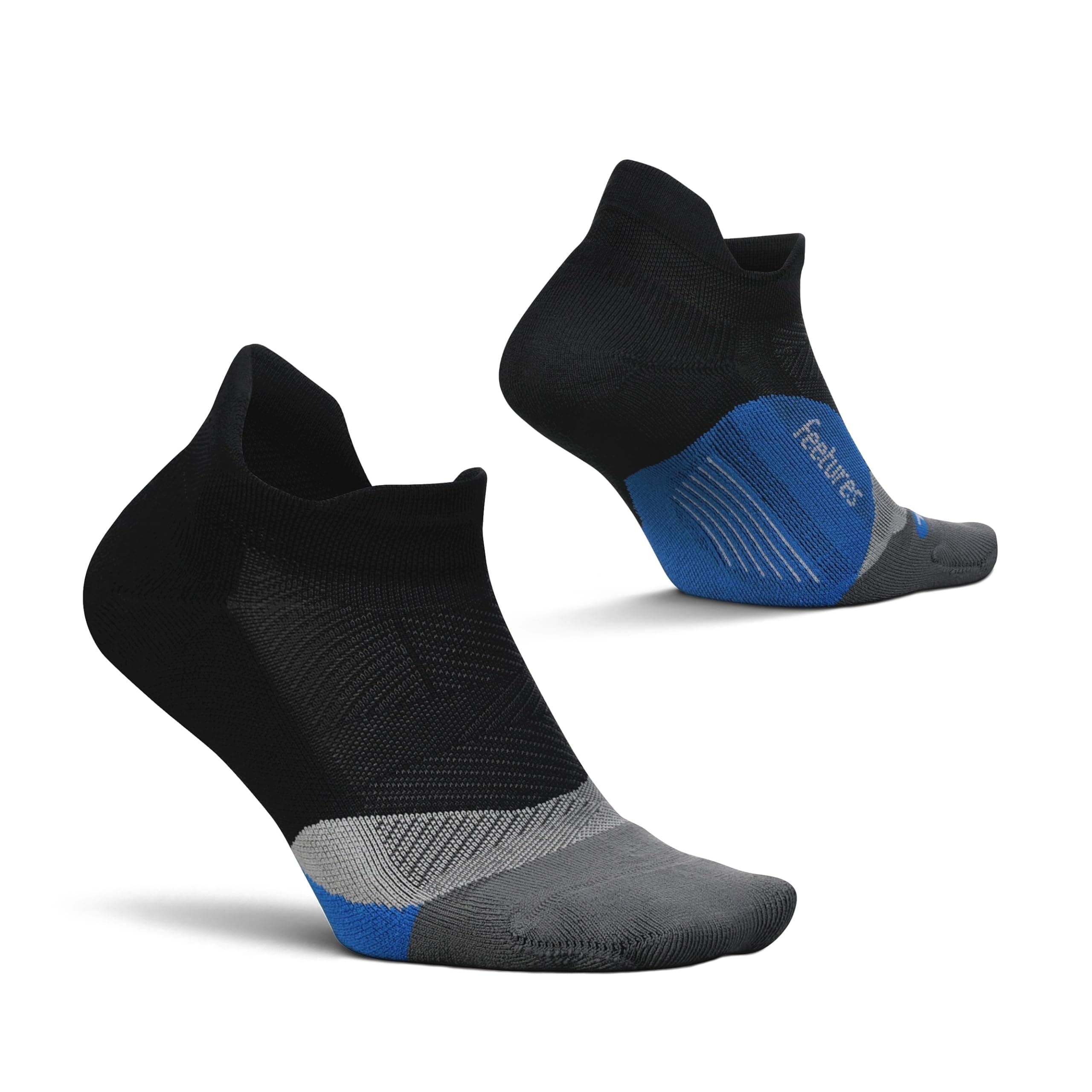 FeeturesElite Light Cushion Mini Crew Sock - Sport Sock with Targeted Compression - (1 Pair)