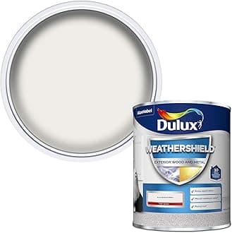 Weather Shield Exterior High Gloss Paint, 750 ml - Pure Brilliant White