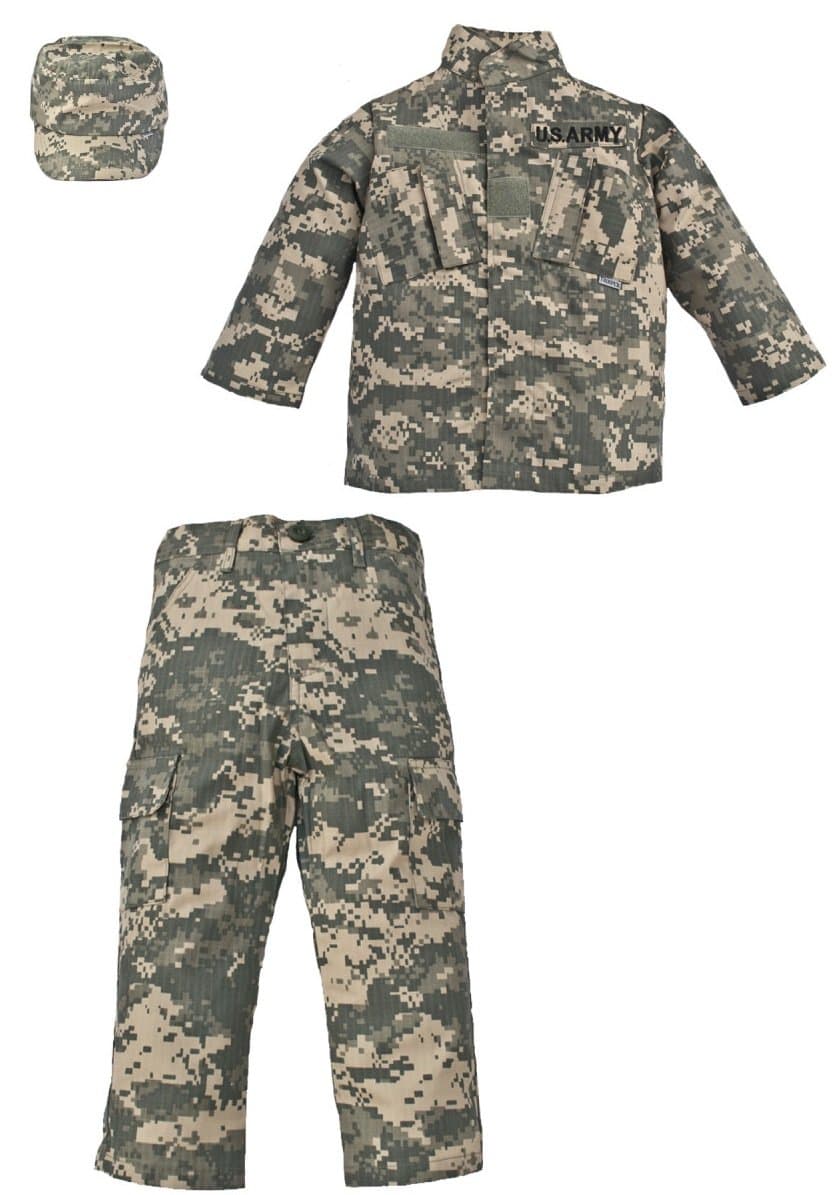 Trooper 3 Pc Children's Uniform Set U.S. Army ACU Digital Camo Medium 10-12