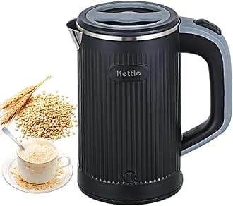 0.8L Electric Kettles Low Wattage Kettle Travel Kettle Electric 600W Fast Boil Mini Small Kettles Portable Energy Efficient Kettles with Auto Shut-Off and Boil-Dry Protection (Black)