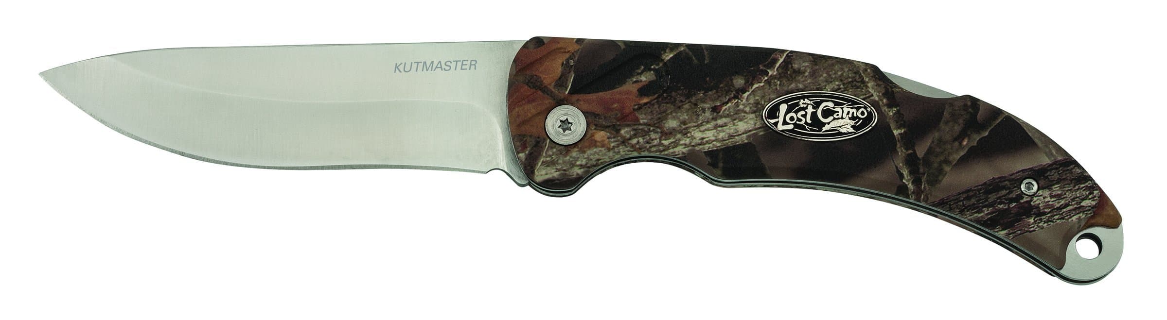 Lost Camo 91-MA1843CP Stainless Steel Lock back with Pocket Clip, 3.6-Inch, Stainless, Camo