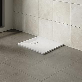 Aquariss 900x700mm SMC Anti Slip Shower Base Tray Rectangular for Shower Enclosure White