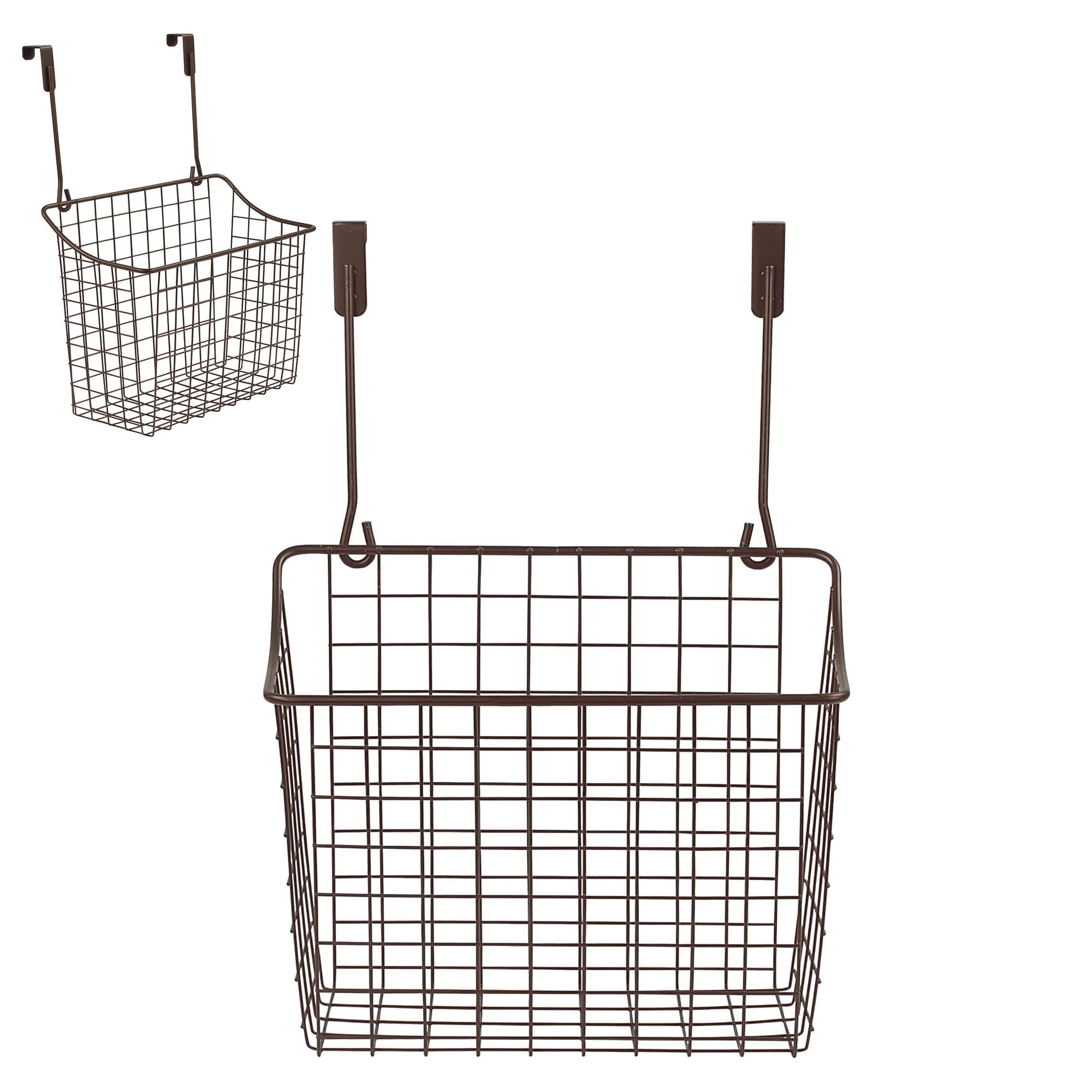 Diversified Grid Over The Cabinet Wire Storage Basket Large (Bronze) - Organizer for Bathroom, Kitchen, Under Sink, Pantry, Hair Tools, & More