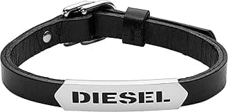 DieselDiesel Herrenarmband aus Leder oder Nylon mit Karabinerhaken- oder Knopfverschluss