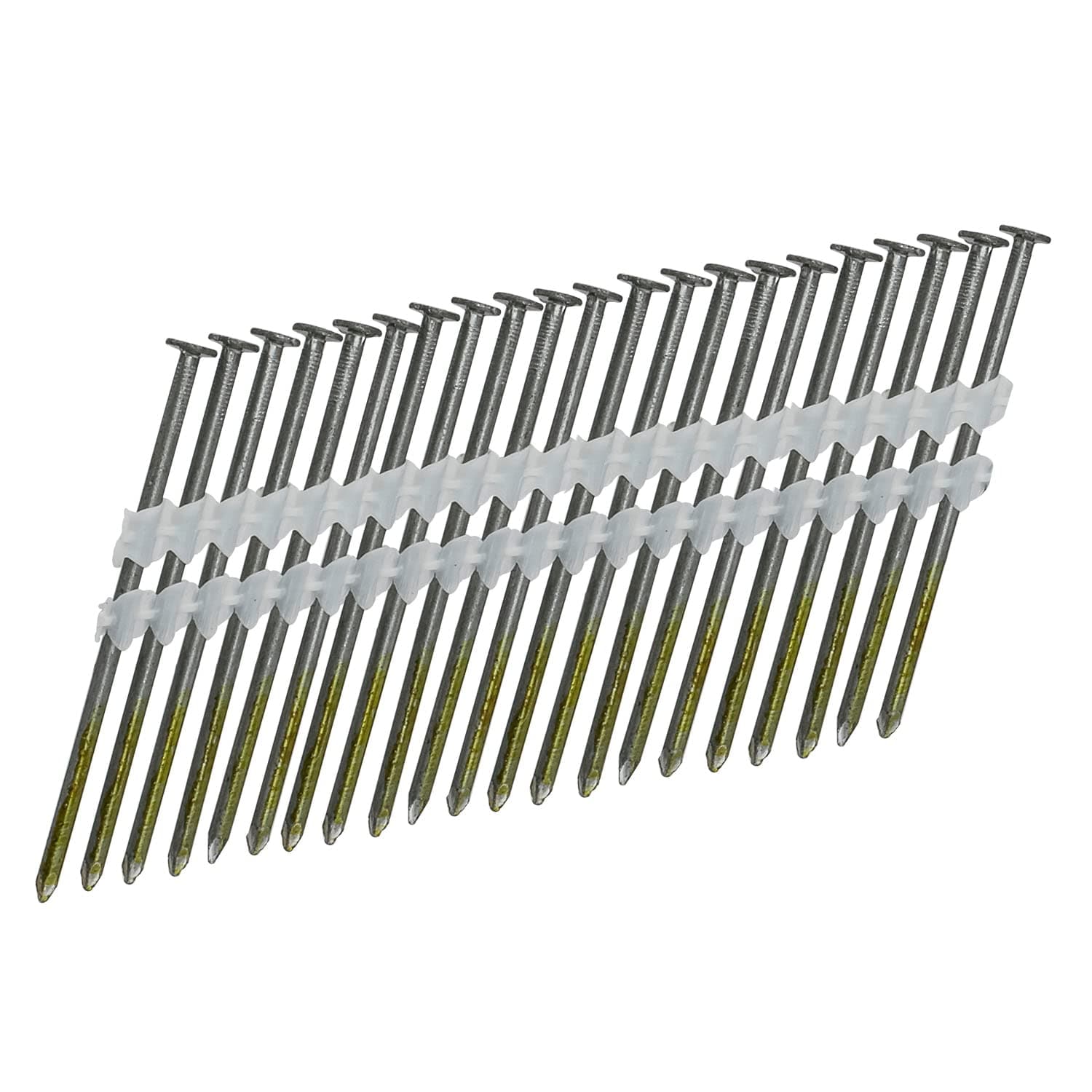 FRN.120-3B500 21 Degree 3" x .120" Plastic Collated Brite Finish Full Round Head Smooth Shank Framing Nails (500 Count)