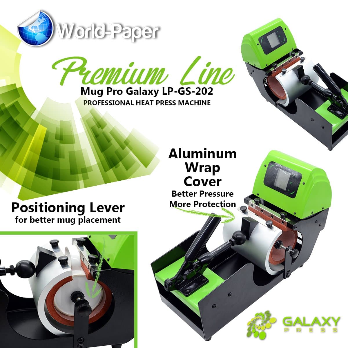 Auto Digital Display Mug Cup Heat Press Transfer Sublimation Press 11oz & 15oz