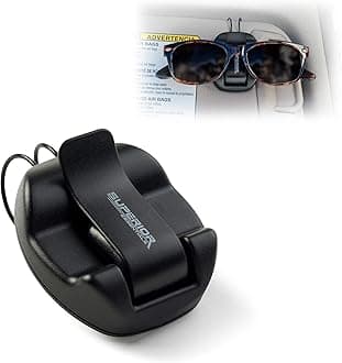 Superior Essentials Sunglasses Holder for Sun Visor/Air Vent - Conveniently Holds Sunglasses - Easy One Handed Operation (1 Pack)