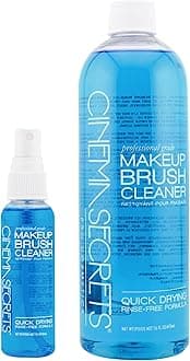 Cinema Secrets Professional Makeup Brush Cleaner Combo, 16 fl oz with 2 fl oz Spray, Vanilla Value Pack