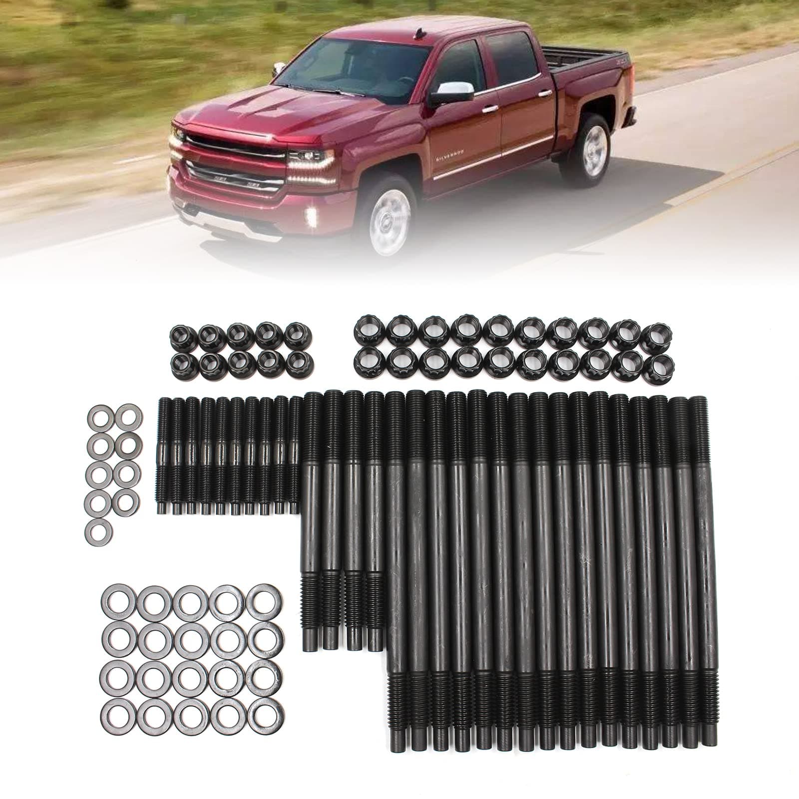 Cylinder Gasket Head Stud Bolt Kit Compatible with 1997-2003 Chevy LS1 LQ9 LS6 4.8L 5.3L 5.7L 6.0L Engines