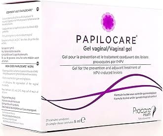Papilocare Vaginal Gel 21 Unidoses Each 5 ml Your Skin Cannulas HPV Induced Lesions