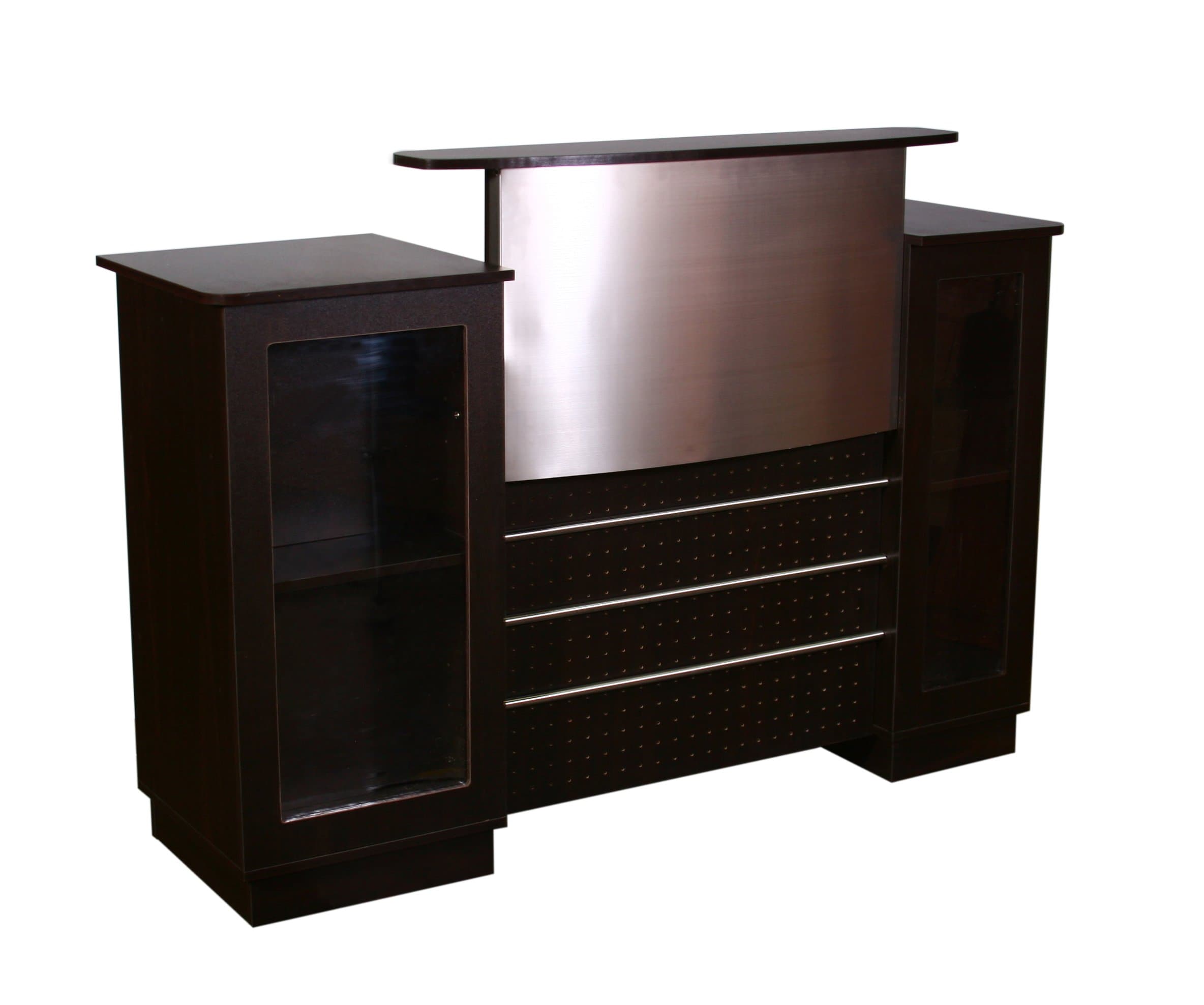 Mandy Salon Reception Desk Showcase - Ebonywood